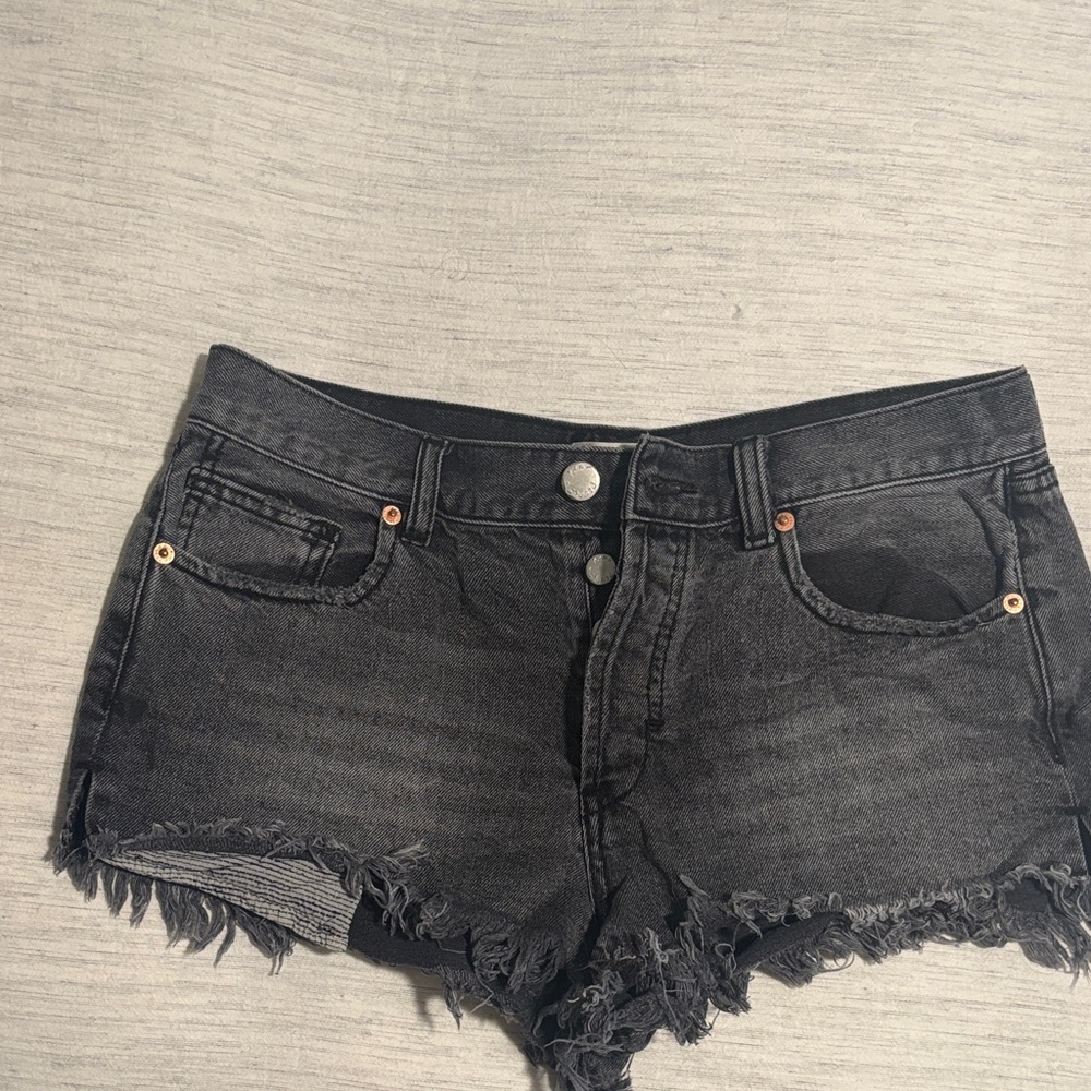 We The Free Black Jean Shorts
